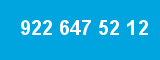 922 647 52 12 922 647 52 12